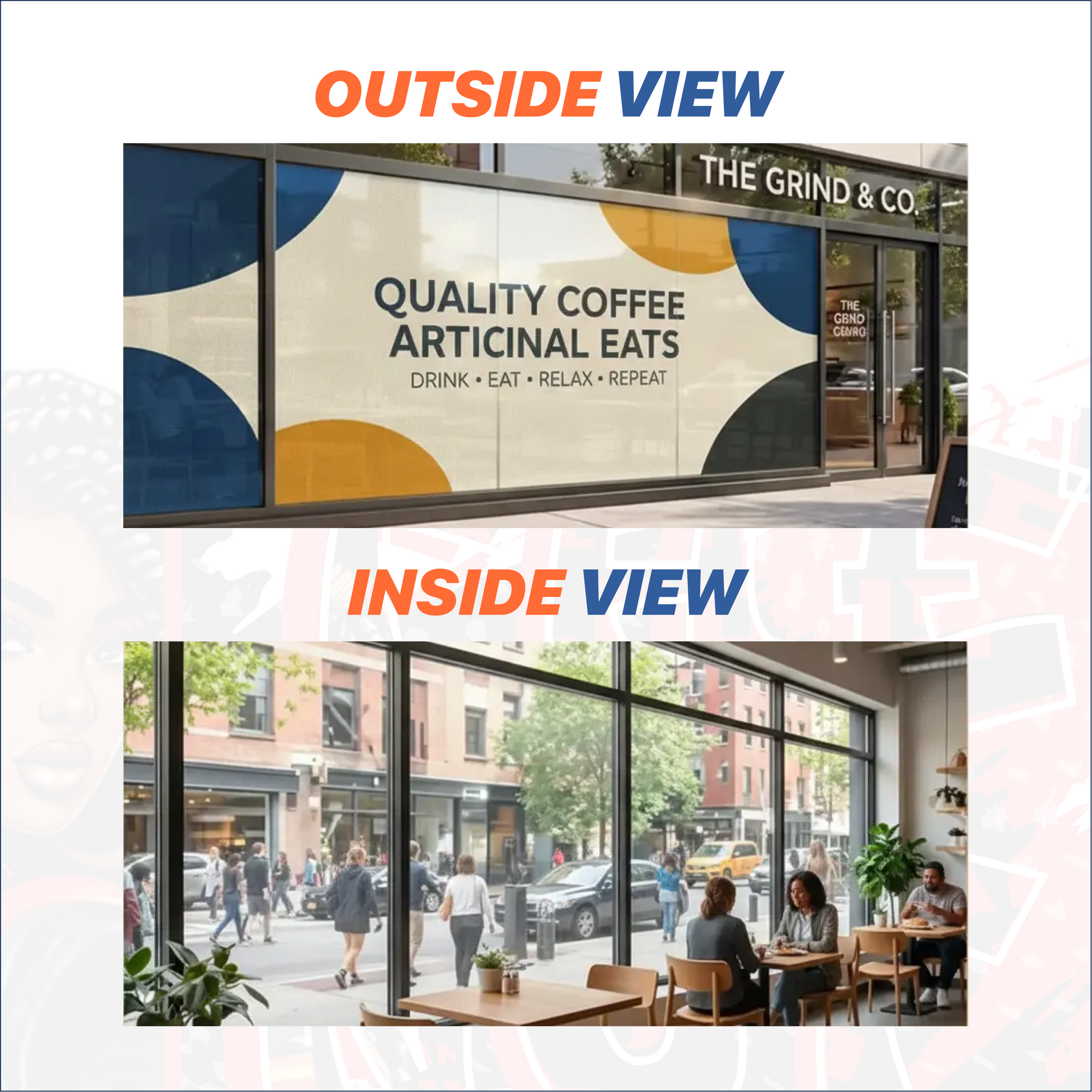 Perforated Window Decals (See-Thru)