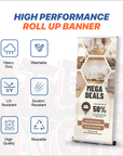 Retractable Roll Up Vinyl Banner